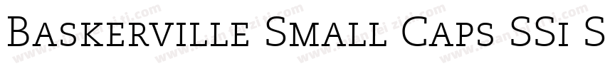 Baskerville Small Caps SSi Small Caps字体转换